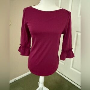 Poetsky Womens  3/4 Sleeve Top